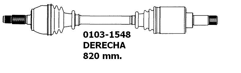 SEMIEJE CIT-PEU AX,SAXO / 106 N Y D DER 21D LR 22E LC 798MM LARGO