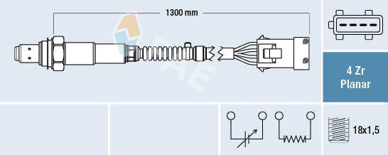 SONDA LAMBDA CIT-PEU BER,C3,C4,ELY / 206,301,406,407 1.6 16V(EC5)2.0 1
