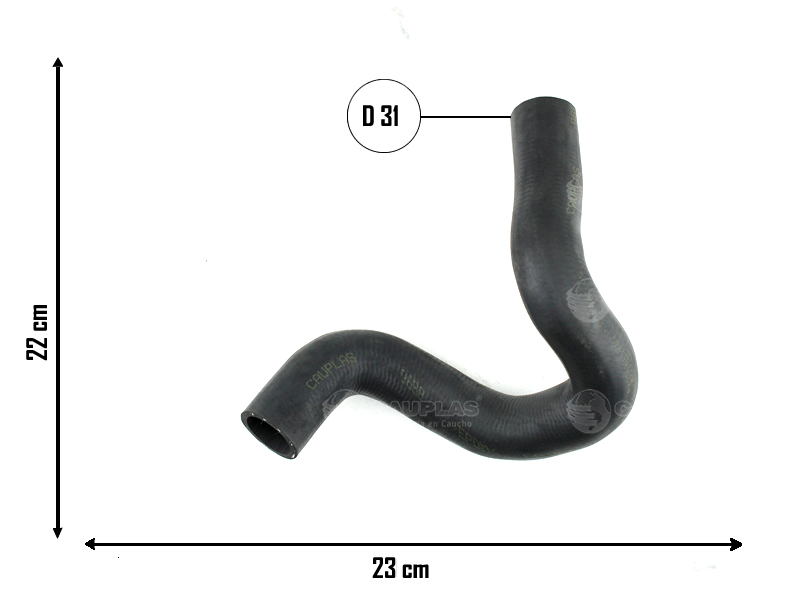 CAÑO RAD SUP PEU 207,208,301 1.6 16V(EC5)