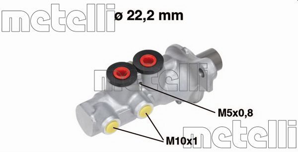 BOMBA FRENO CIT-PEU C3 I,II,C-ELY / 207 FR,208FR,301 22.2 MM 2SAL 10MM