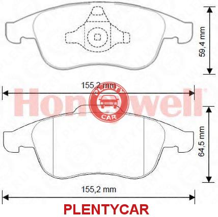 PAST freno delt REN DUSTER,FLUENCE,OROCH,MEGANE III 