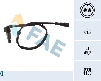 SENSOR ABS TRA REN MEGANE,SCENIC TRA IZQ 