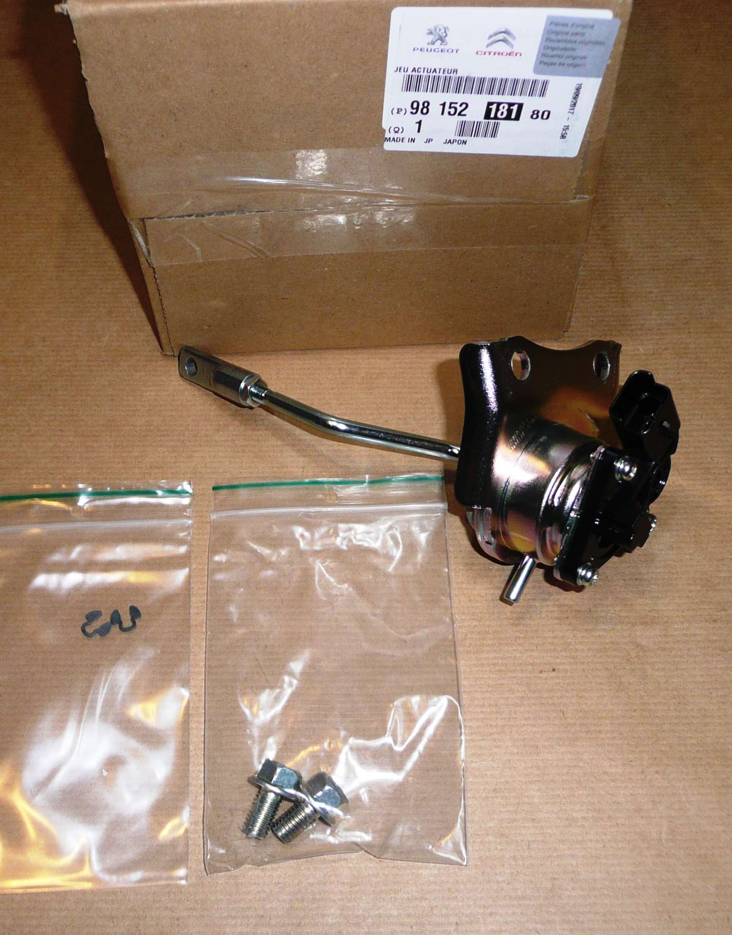 ACTUADOR TURBO CIT-PEU BER M59,M69,B9,ELY / 301 PAR 1.6HDI(DV6TED)